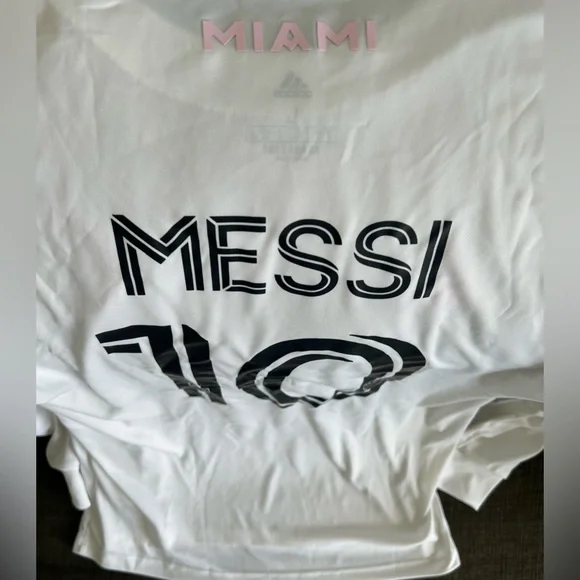 Adidas Authentic Inter Miami CF Lionel Messi #10 White Long Sleeve Jersey Mens L - Picture 6 of 6